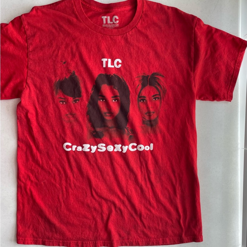 TLC CrazySexyCool red band t-shirt size L